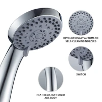 shower head high pressure home universal anti clogging nozzles bathroom accessories 3 function sprays massage pommeau de douche