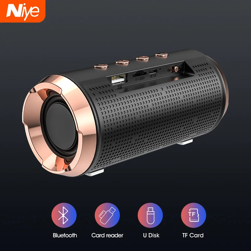 Портативная Беспроводная колонка Bluetooth 5 0 Саундбар сабвуфер уличная TF карта USB