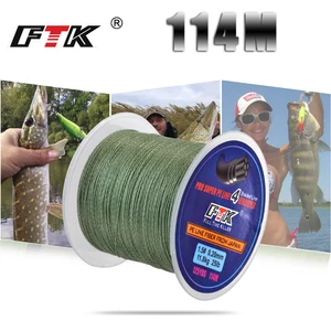 Мультифиламентная рыболовная плетеная леска, 114 м, 0,4 #-6,0 #, 8-60LB, 0,1-0,4 мм