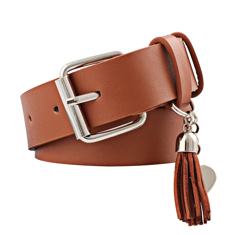 

Fashion leather Belt for Women Square buckle Casual Adjustable Belts For Jeans Students Female Waistband
