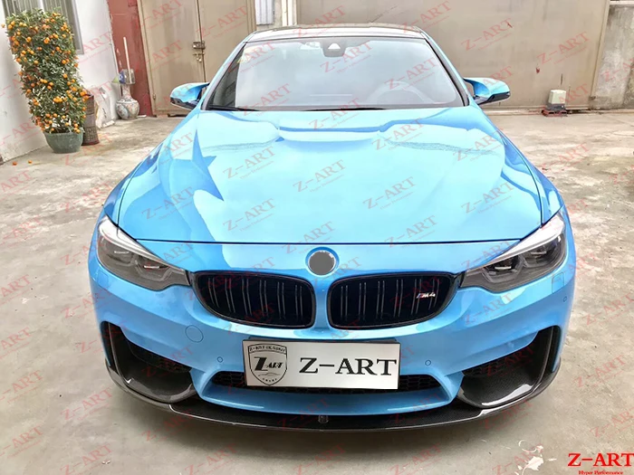 2013-19 Z-ART углеродное волокно передняя губа для M3 передний спойлер M4 спереди