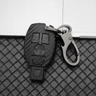 Чехол для автомобильного ключа, чехол для ключей для Mercedes Benz A B C S Class AMG CLA GLA GLC W221 W204 W205 W176, чехол-держатель, аксессуары для ключей