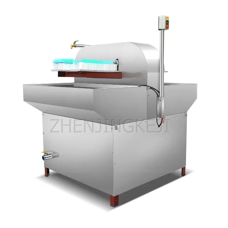 

Four Heads Semi-automatic Bottle Brushing Machine Tool 220V/0.55KW Beer Soy Sauce Glass Bottle Baby Bottle Wash Bottle Equipment