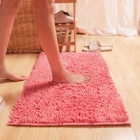 microfiber chenille bath mat water absorb anti slip bathroom rug carpet for living room floor mat for kids christmas rug