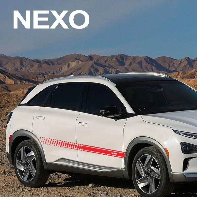 

For Hyundai nexo Car Decal DIY Sticker Car Door Side Stripe Style Vinyl Film Stickers Auto Accessories 2.2 m