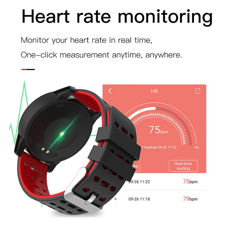 

119plus Smart Band Bracelet Heart Rate Smart Watch Wristband Sport Fitness Activity Tracker Wristbands For Android IOS