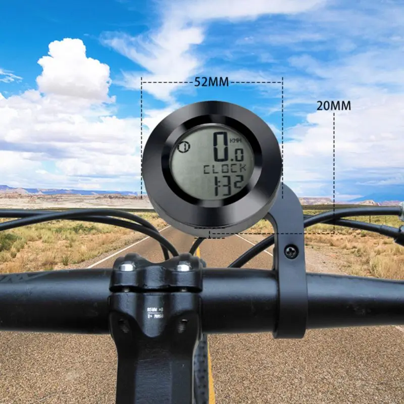 Велосипедный компьютер круглый секундомер беспроводной водонепроницаемый