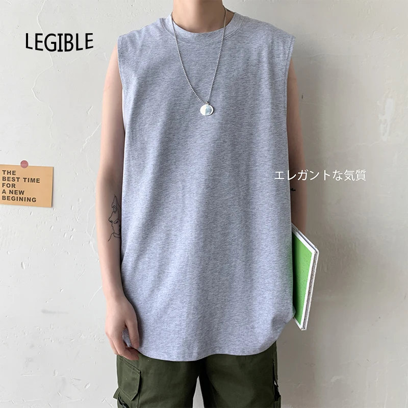 Мужская майка без рукавов повседневная однотонная лето 2020 | одежда