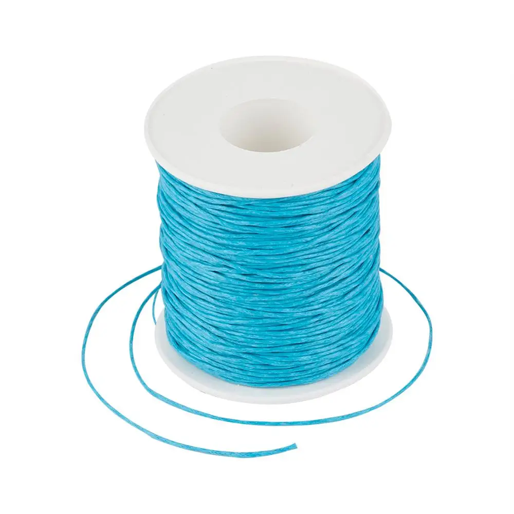 1 мм Вощеные хлопчатобумажные нити шнуры для самостоятельного изготовления