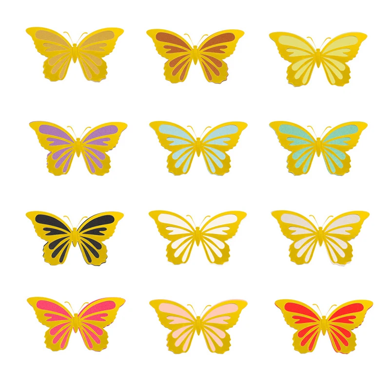 

24pcs/set 3D Hollow Butterfly Wall Stickers for Kids Rooms Home Decor stickers Fridge stickers DIY Party Wedding Butterflies