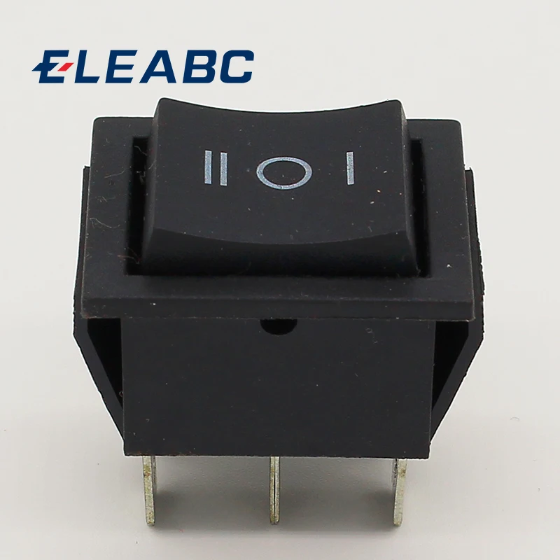 

2pcs momentary rocker switch 6 flat pins,double sides spring return to middle after released