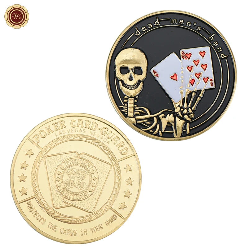 Новый Poker Card Guard защита рук металлический жетон монета с пластиковой крышкой