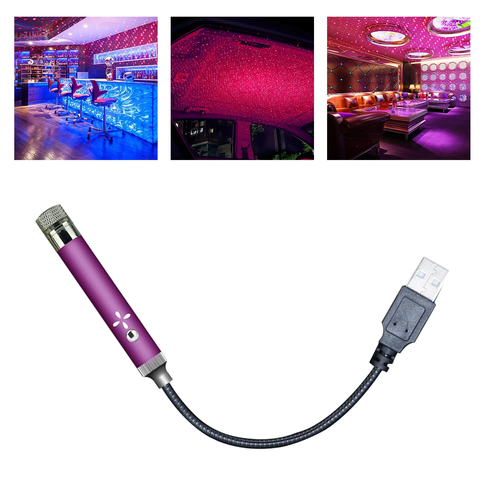 

Mini Car Star Projector Light Ambient Starry Sky Light Projection Decoration