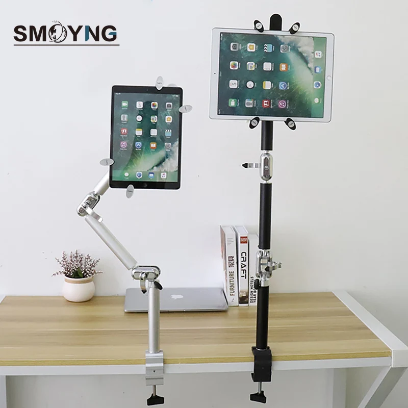 Comprare SMOYNG 3 In 1 Supporto Per Telefono Tablet In Lega Di Alluminio Supporto Regolabile Per Xiaomi Tablet IPad Pro 12.9 Supporto Da Parete Per Auto Da Tavolo