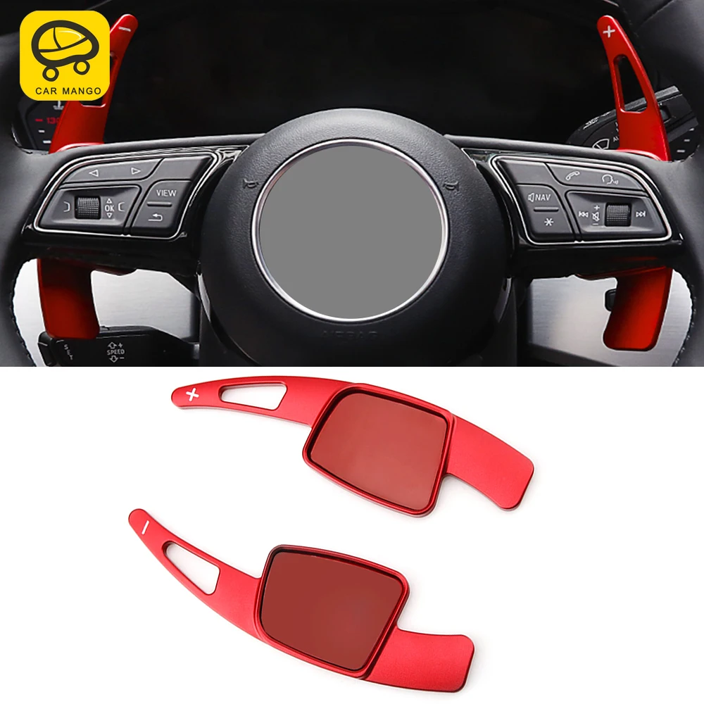 

CarManGo Car Accessorie Steering Wheel Shift Paddle Pad Frame Sticker Trim Interior Decoration for Audi A4 A5 S4 S5 B9 2017-2021