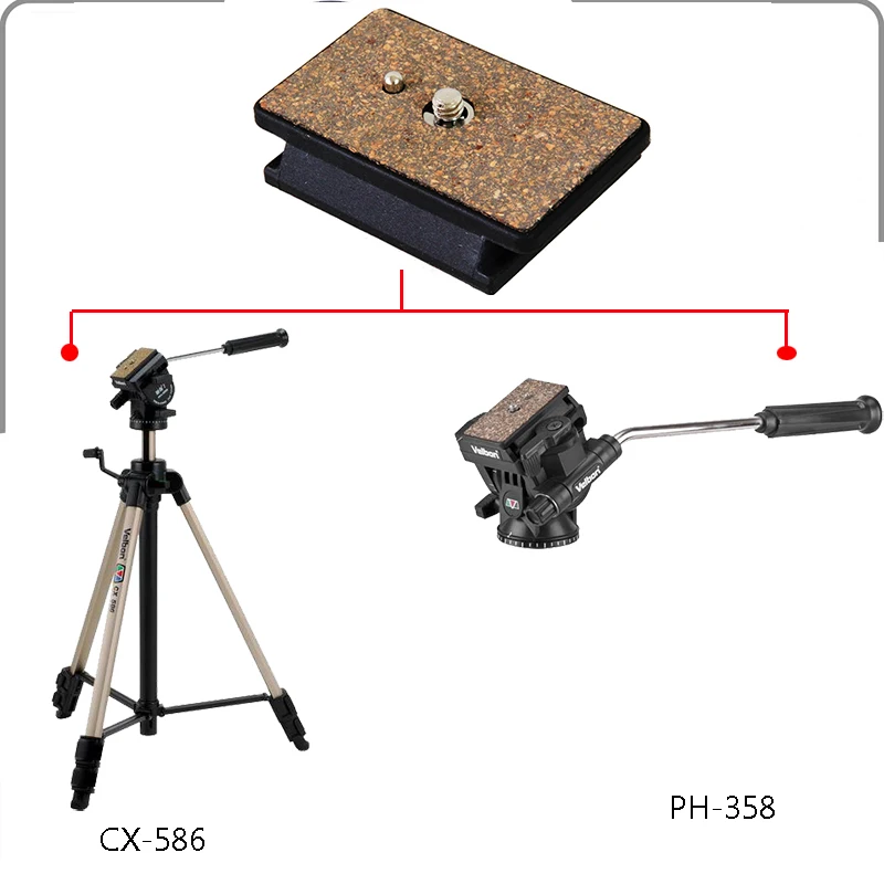 Velbon QB-5RL quick release plate для PH-358 C-500 CX-586