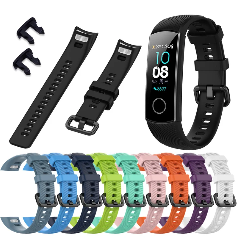 Силиконовый ремешок на запястье для Huawei Honor Band 5 стандартная версия Смарт-Браслет