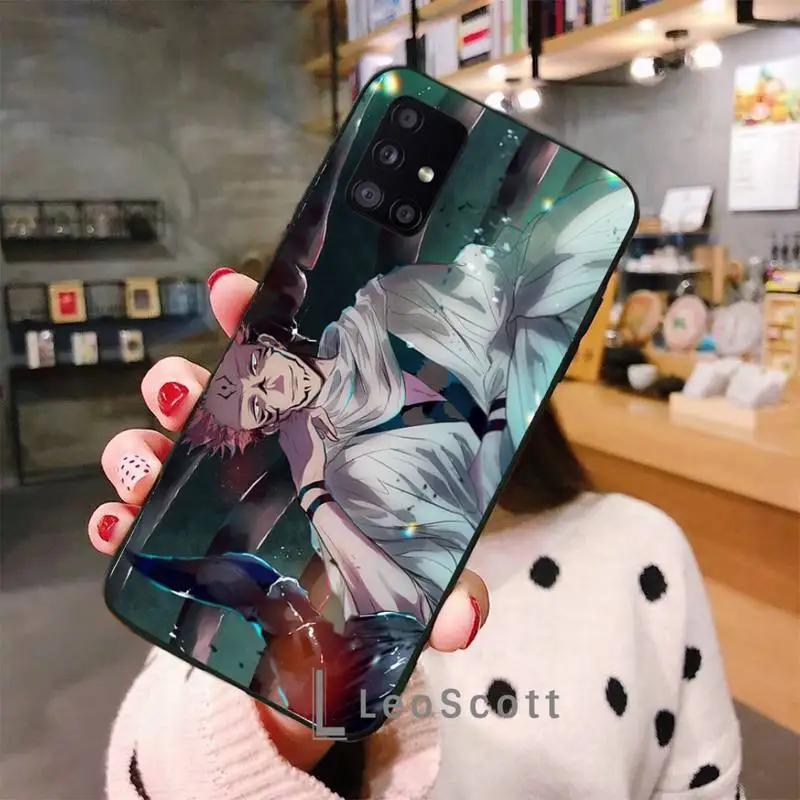 

animados Jujutsu Kaisen Phone Case For Samsung A32 A51 A52 A71 A50 A12 A21S S10 S20 S21 Plus Fe Ultra