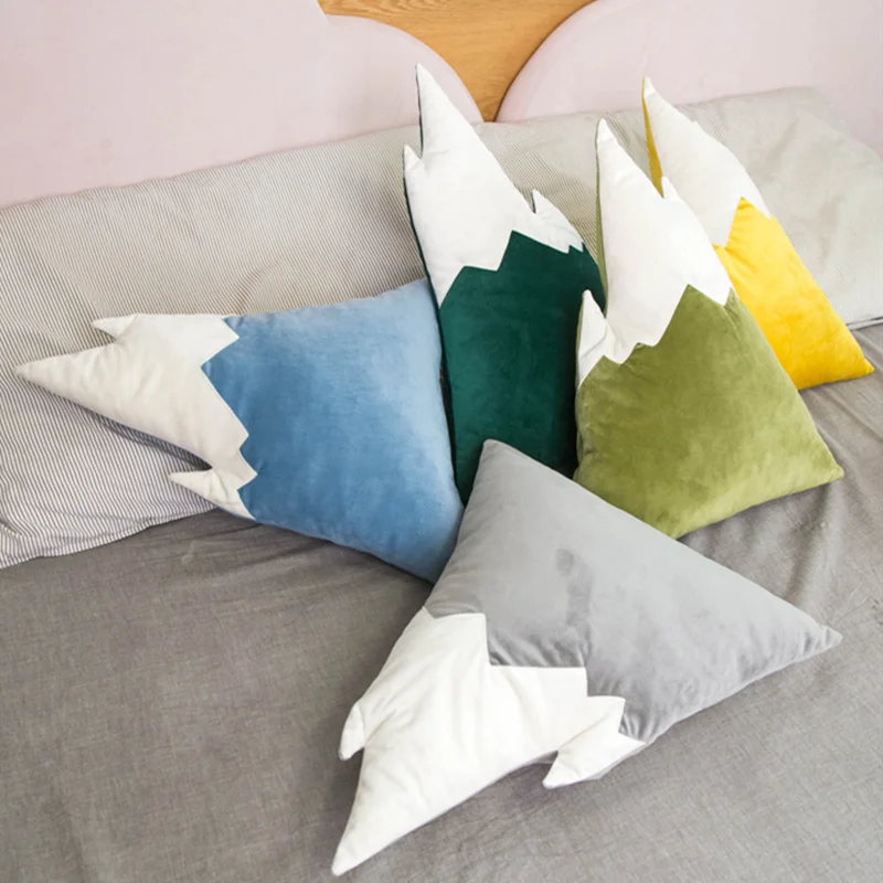 Детские подушки из хлопка с мультяшным треугольником детские для сна игрушки