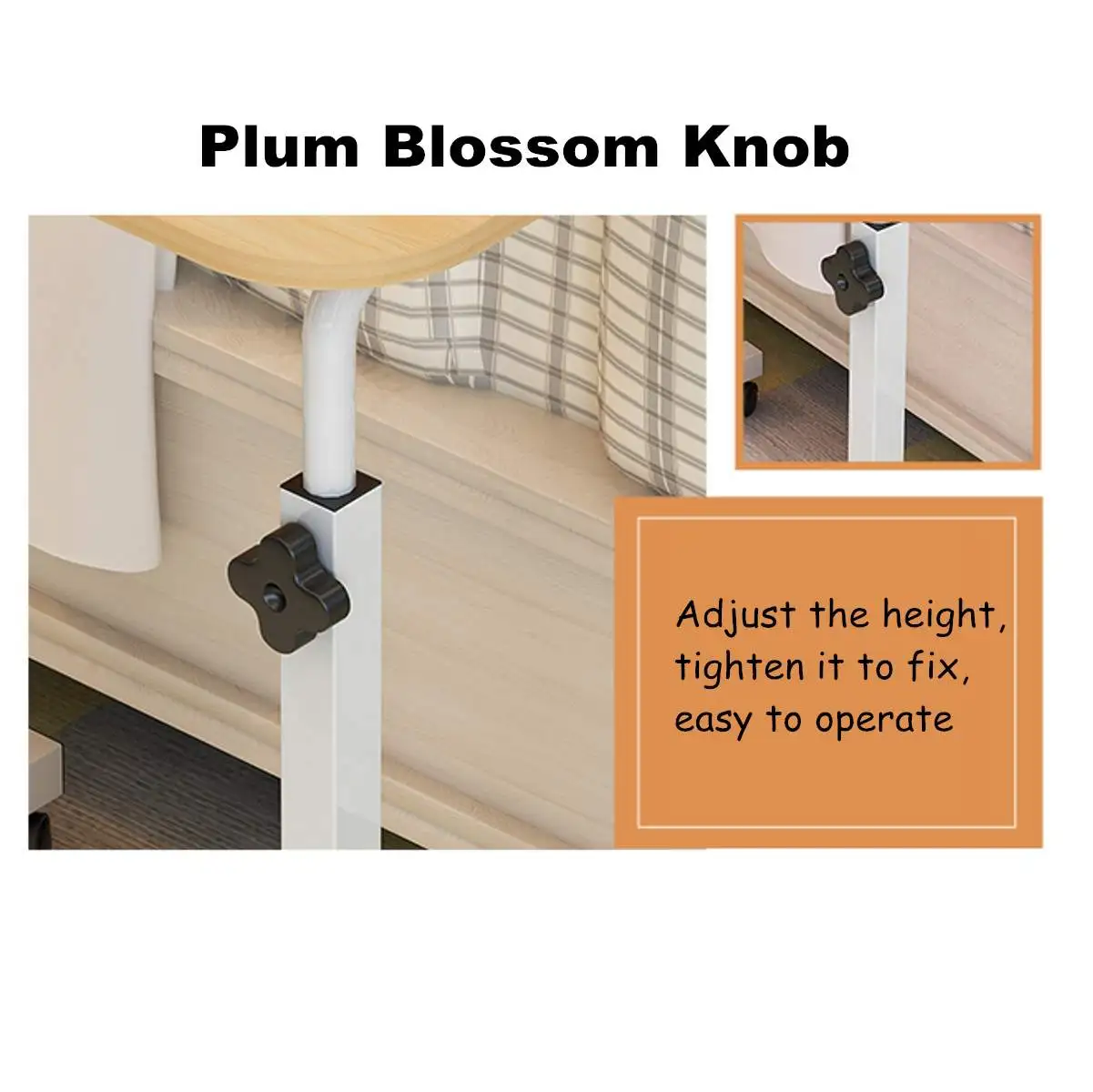 

Adjustable Computer Desk Simple Mobile Lifting Laptop Table With Wheels Wood Laptop Table Beside Bed Sofa