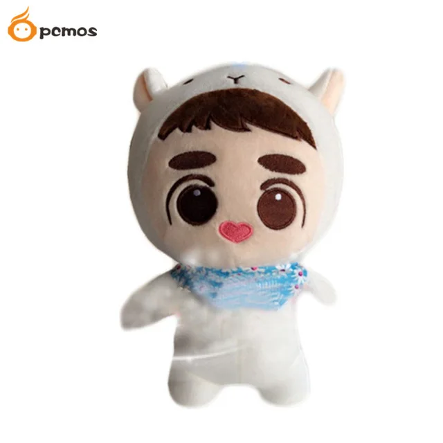 

Korea Kawaii Plush Dolls Power Plush Toy Stuffed Doll Handmade PP Cotton Plush Dolls With Clothes Cartoon Collection Fans Gift
