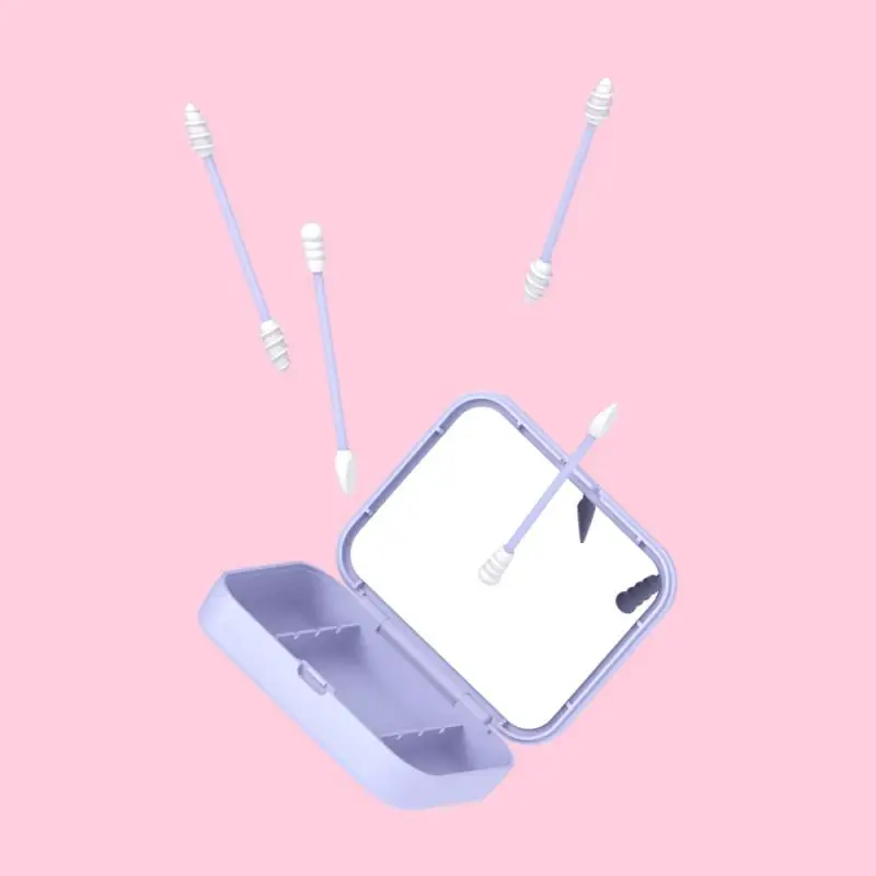 Многоразовые ватные палочки 2 шт./4 шт./кор. двусторонние тампоны для очистки лица