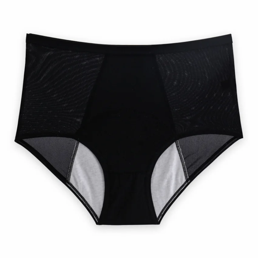 

Women Comfort Breathable High-quality Underwear Leak-proof Physiological Panties Solid Color Menstrual Briefs Sexy Mesh Lingerie