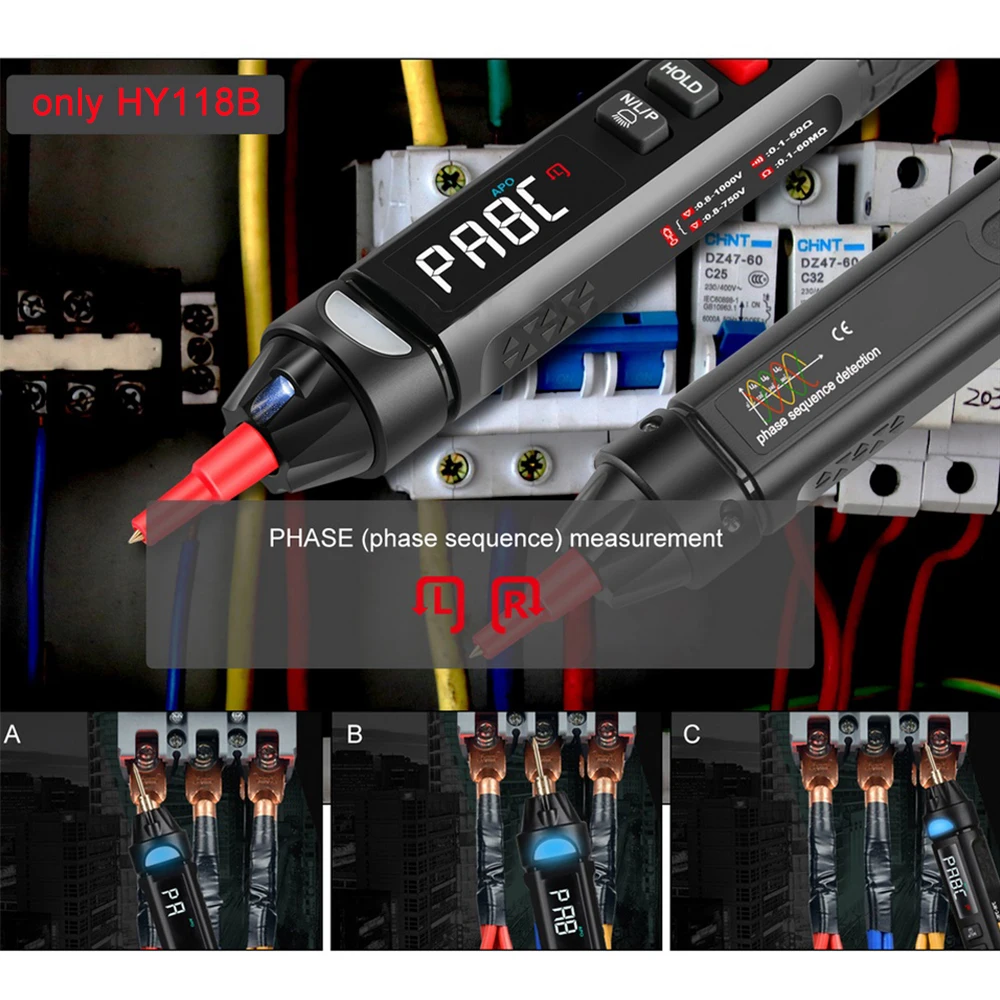 Portable Digital Multimeter Auto Intelligent Sensor Pen Tester 6000 Counts NonContact Voltage Meter Multimetre Polimetro | Инструменты