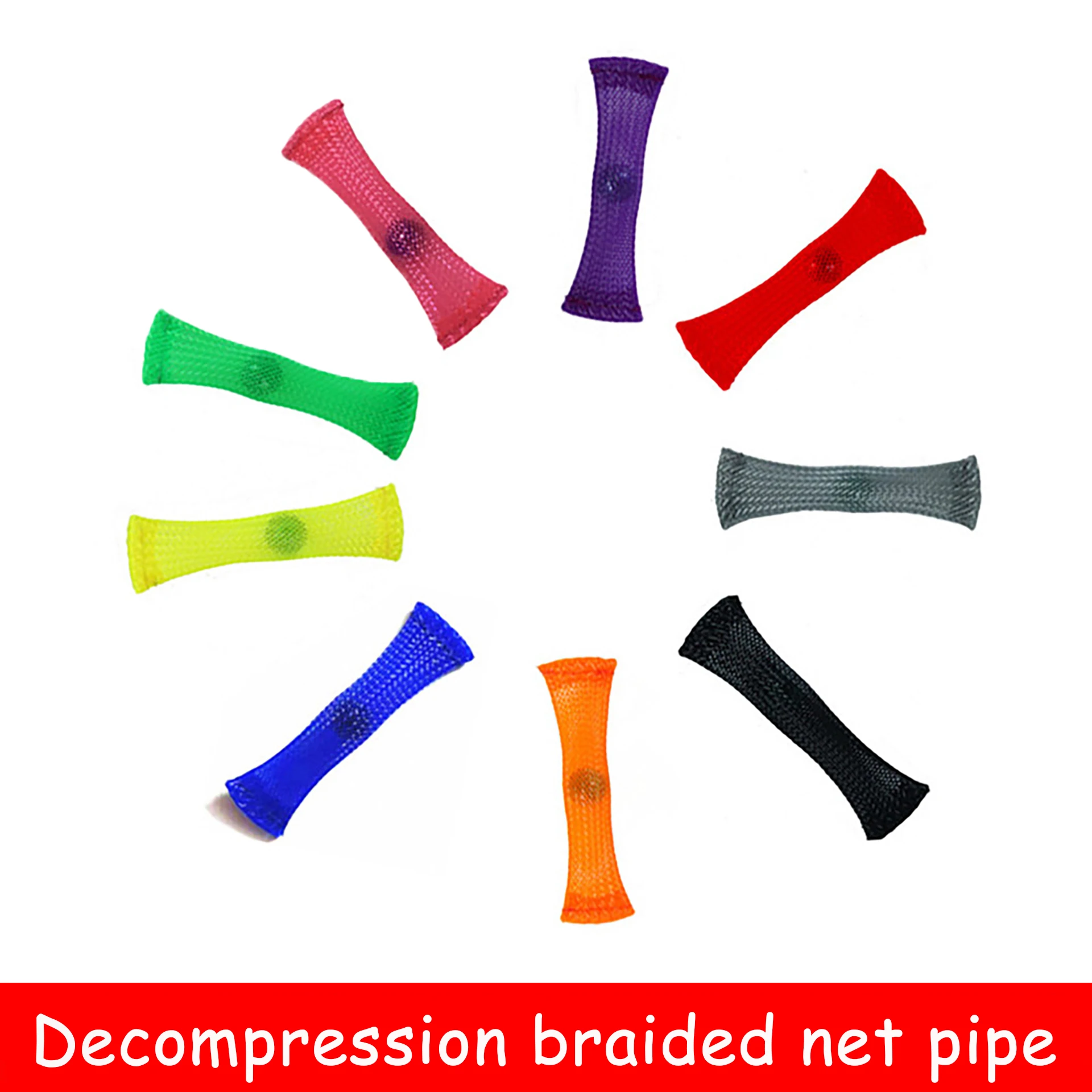 

Pop It Fidget Toys Gauze Pipe Decompression Soft Squeeze Anti Stress Squishy Deformable Toy for Child Adult Gifts Stress Relief