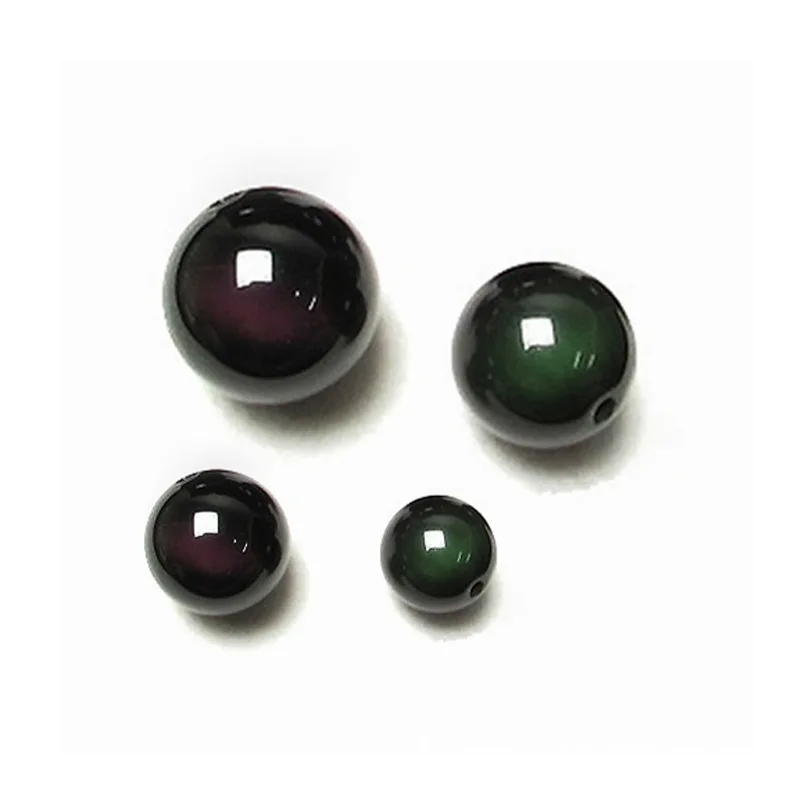 Натуральный черный обсидиан Катание на коньках свободные бусины 4/6/8/10/12/14 мм