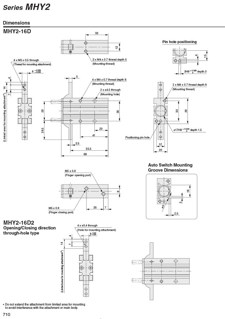 Угловой Воздушный Захват MHC2-10D 16D 20D 25D 180 ° угловой Воздушный Захват Cam style MHY2-10D 16D 20D 25D caluminium clamp