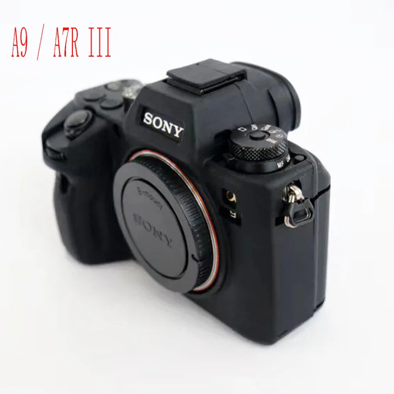 Камера сумка Силиконовый чехол резиновая Камера чехол кожного покрова для sony A7RM3 A7 III A7R3 ILCE-9 A9 A7R4 A7R Характеристическая вязкость полимера A7RM4 A7 Характеристическая вязкость полимера ILCE-7RM4