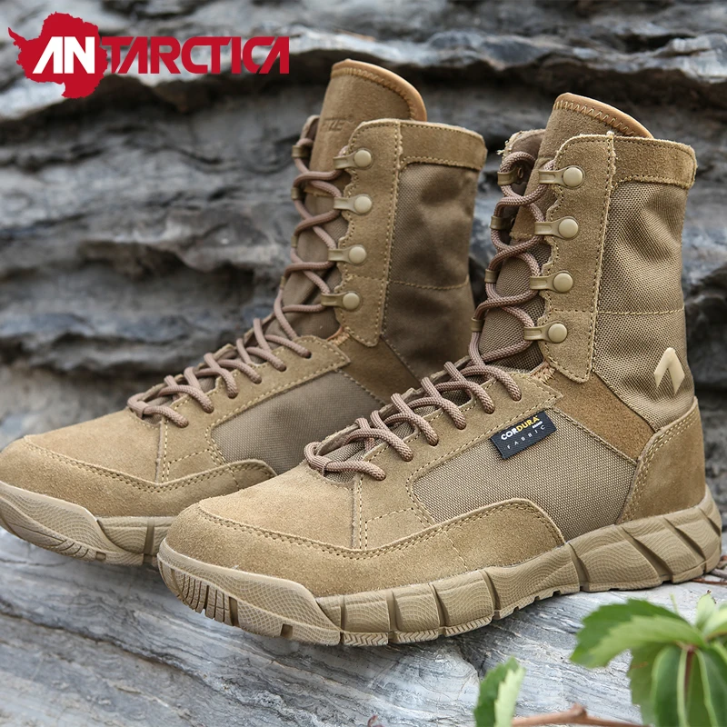 Мужские походные ботинки ANTARCTICA армейские военные тактические боевые Кожаные