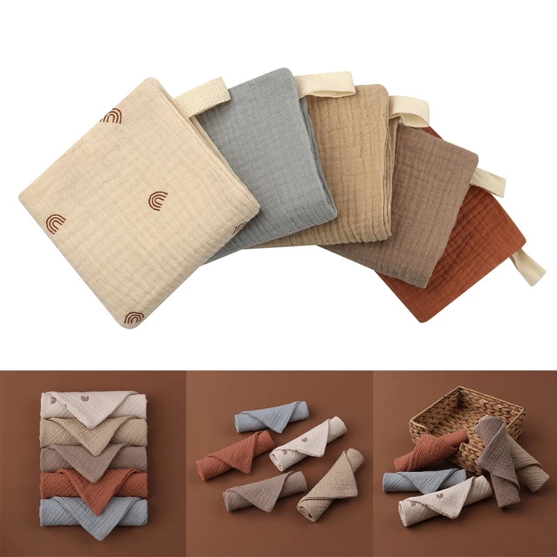 

5pcs Baby Saliva Towel Absorbent Baby Burp Cloth Handkerchief Newborn Washcloth
