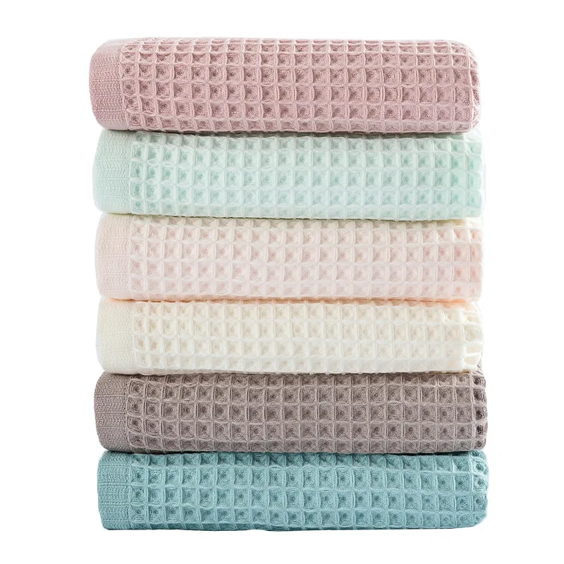 

100% Cotton Waffle Bath Towels Set for Adult Child Highly Absorbent Bathroom Towels Home Kitchen Waffle Towel 33x72cm 70x140cm