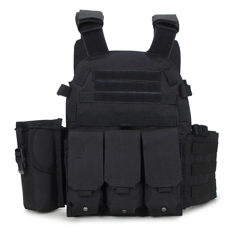 Men's Tactical Vest Plate Carrier Outdoor CS Ammo Magazine Chest Rig Hunting Clothing Airsoft Paintball Gear Multi-pocket | Спорт и