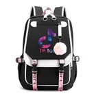 Рюкзак TIK TOK для девочек и мальчиков, холщовые школьные ранцы для подростков, вместительные рюкзаки для мужчин и женщин, школьные портфели