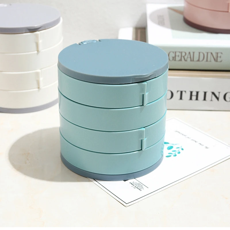

Multilayer Rotating Jewelry Box Advanced Storage Holder Earring Storage Jewelry Organizer Cosmetic Containers