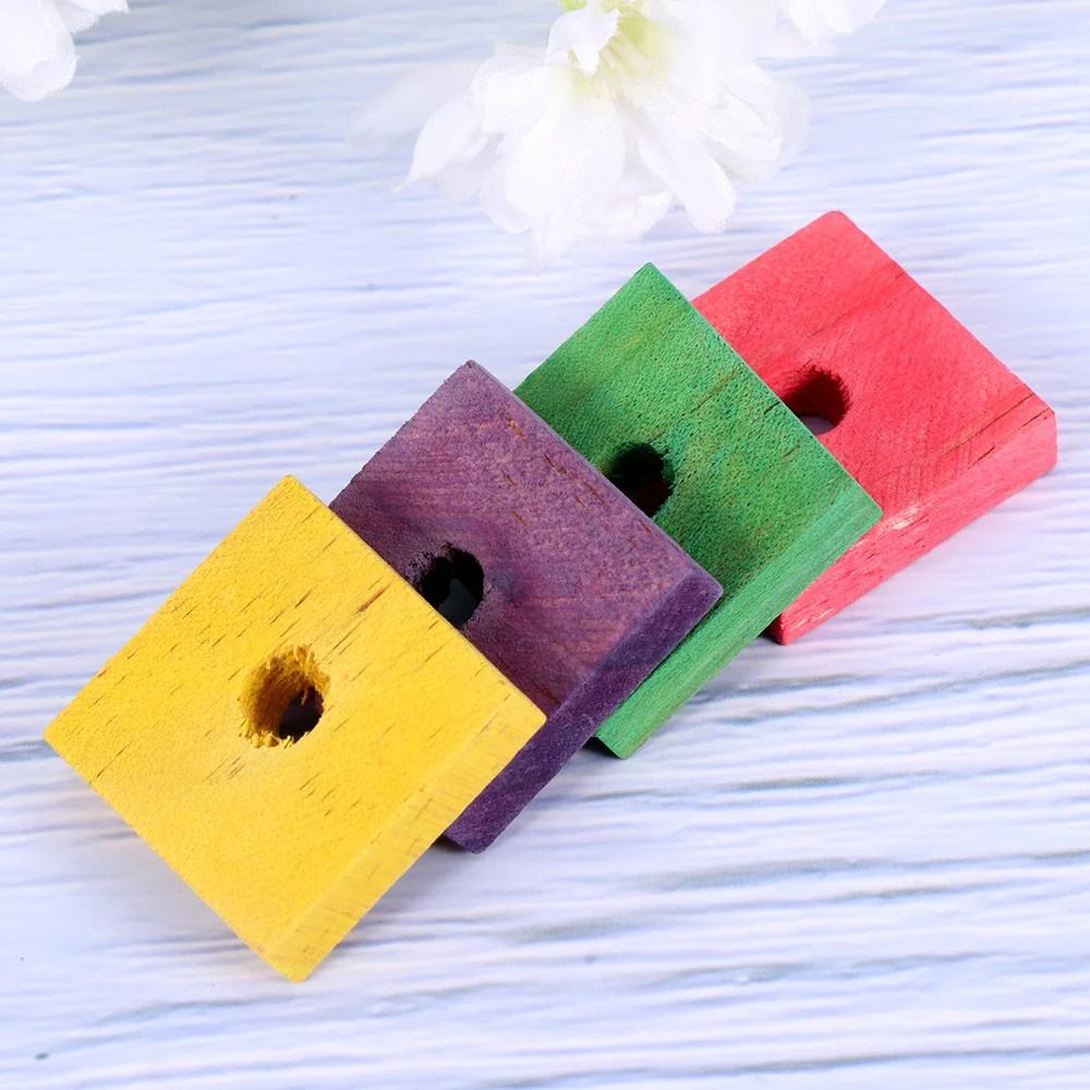 50 Pieces Educational Parrot Wood Clip Funny Bird DIY Playing Bite (Mixed Color) | Дом и сад