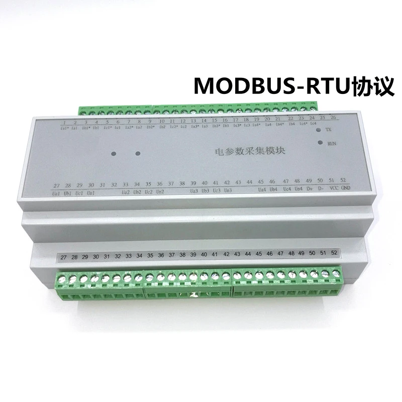 

3 phase 3 channels electric parameter acquisition module RS485 collector Voltage current power Data collection Modbus-RTU