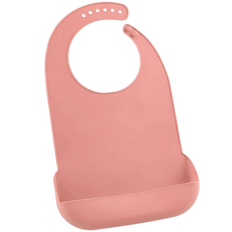 

Adults Waterproof Anti-oil Silicone Bib Elderly Aged Mealtime Cloth Protector