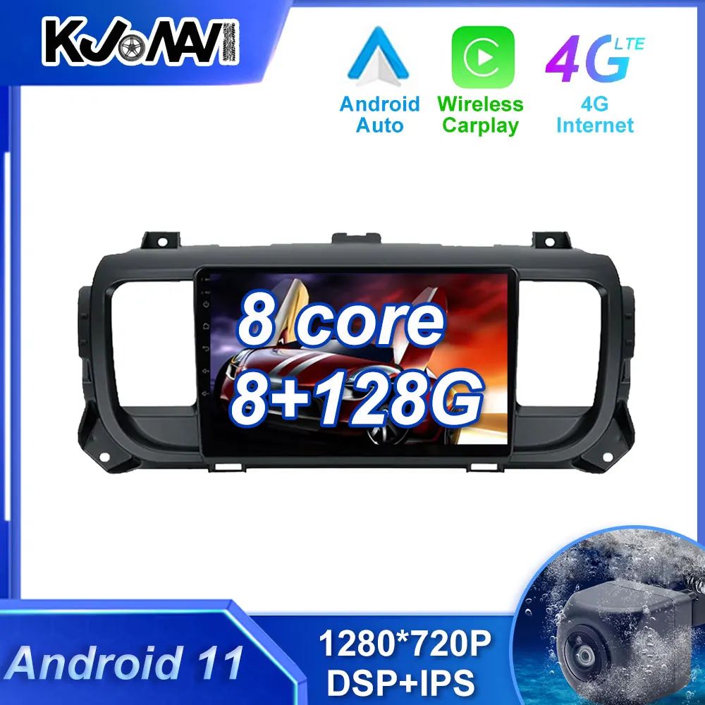 

Car Radio Multimedia Stereo Player WiFi GPS Navigation For Citroen Jumpy III 3 SpaceTourer ICH 1 Für Peugeot Expert 3 2021