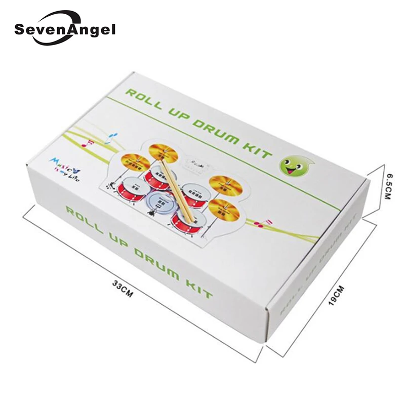 USB барабанный набор PC Настольный ручной скручивающийся электронный коврик