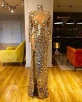 luxury full crystal beaded mermaid evening dresses sparkle gold high split dubai muslim prom gowns robe %d0%b2%d0%b5%d1%87%d0%b5%d1%80%d0%bd%d0%b5%d0%b5 %d0%bf%d0%bb%d0%b0%d1%82%d1%8c%d0%b5