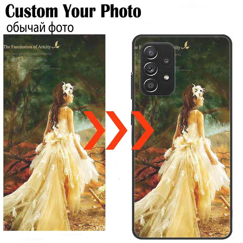Индивидуальные стеклянные чехлы с фотографиями для Samsung Galaxy A32 A23 4G A33 A53
