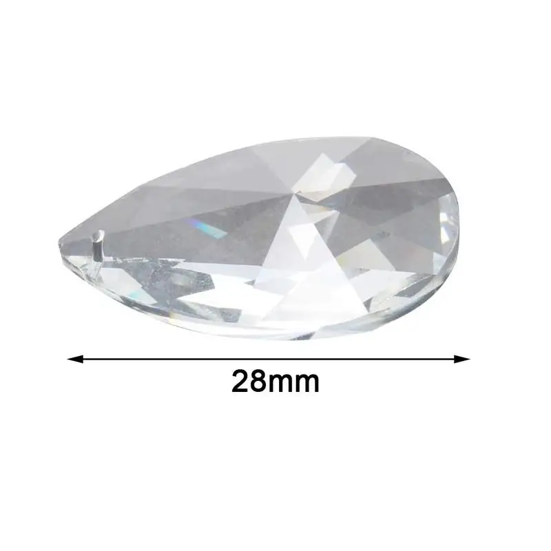 

Lighting Crystal Accessories Clear Glass Crystal Prism Faceted Pendant Chandelier DIY Jewelry Spacer A3P5 Suncatcher T6V9