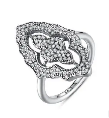 18 925 Sterling Silver Headband Ring Two Hearts and Valentine's Day Love Jewelry Ring - Main Stone Color: 18