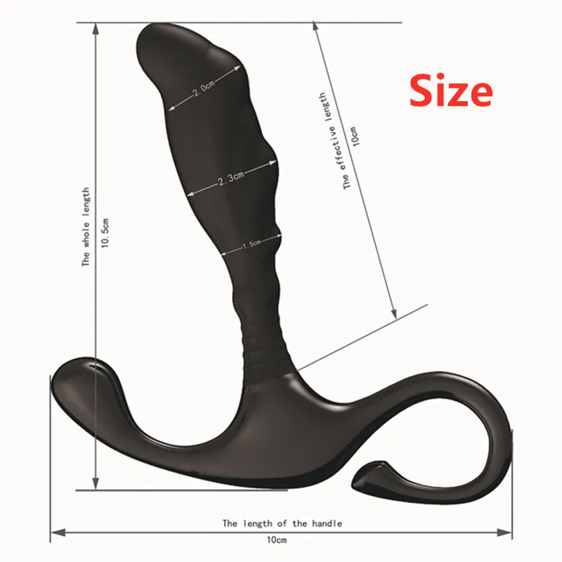 Big Black Anal Plug with Handle Anus Prostate Massager Climax Stimulator large Butt Gay Sex Toys Adult Product for Man | Красота и