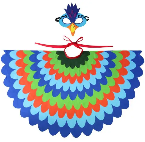 Детская накидка в виде крыла бабочки павлина подарок для вечерние летняя