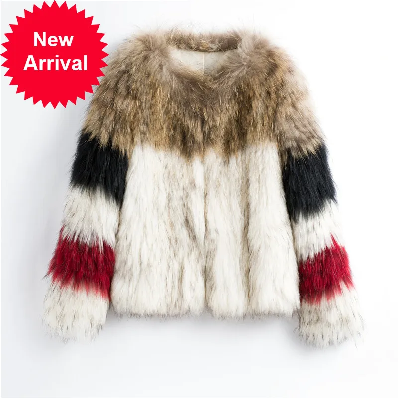 

CT906 осень 2020 модное женское пальто из натурального меха енота женское снижение возраста повседневное пальто из натурального меха